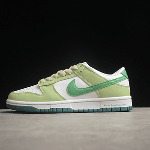 Dunk Low White Green Sail