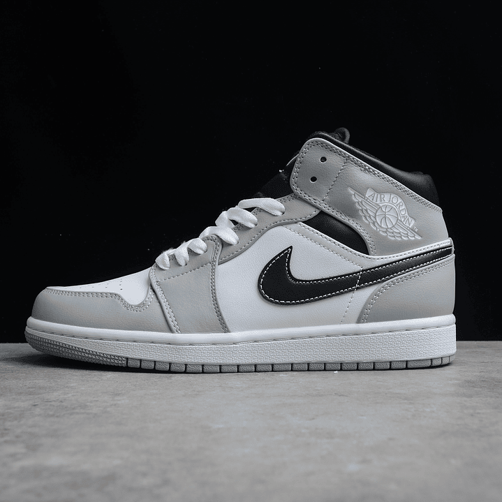 Jordan 1 Mid Light Smoke Grey 1