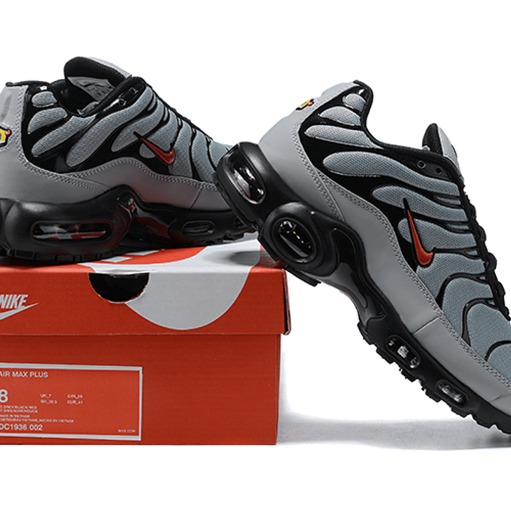 Air Max Plus TN Wolf Grey Black Red 6