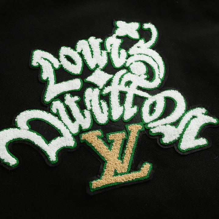 Varsity Jacket louis vuitton Negra & verde Looking 4