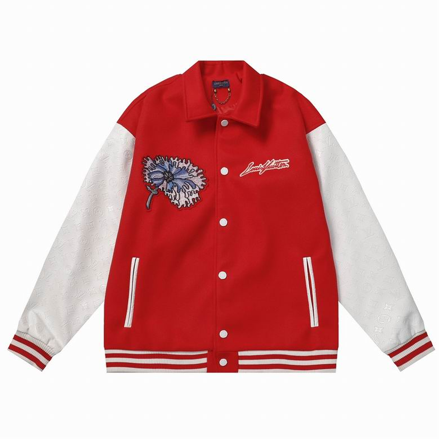 Varsity Jacket louis vuitton roja flower 1