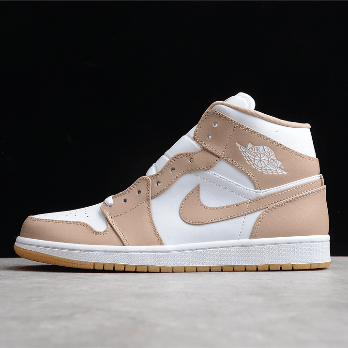 Jordan 1 Mid Tan Gum 1