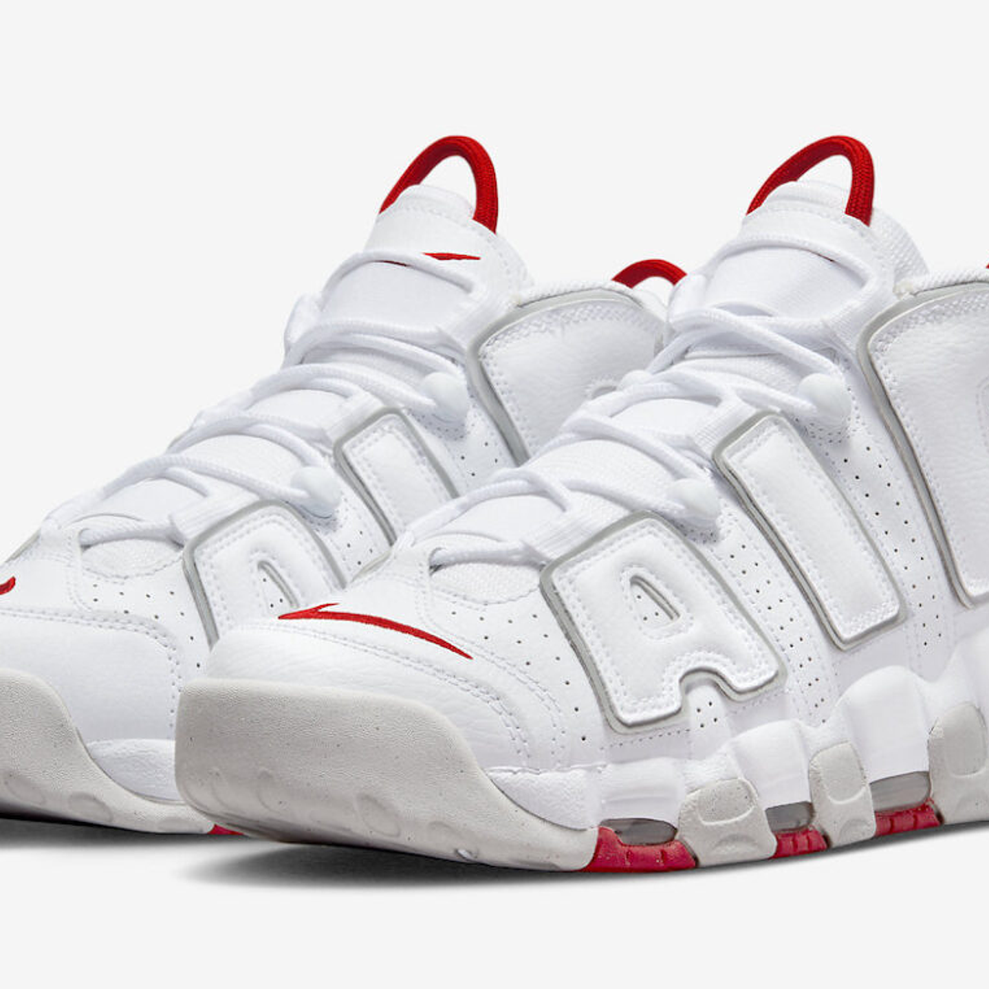 Nike More Uptempo White/Varsity Red 5