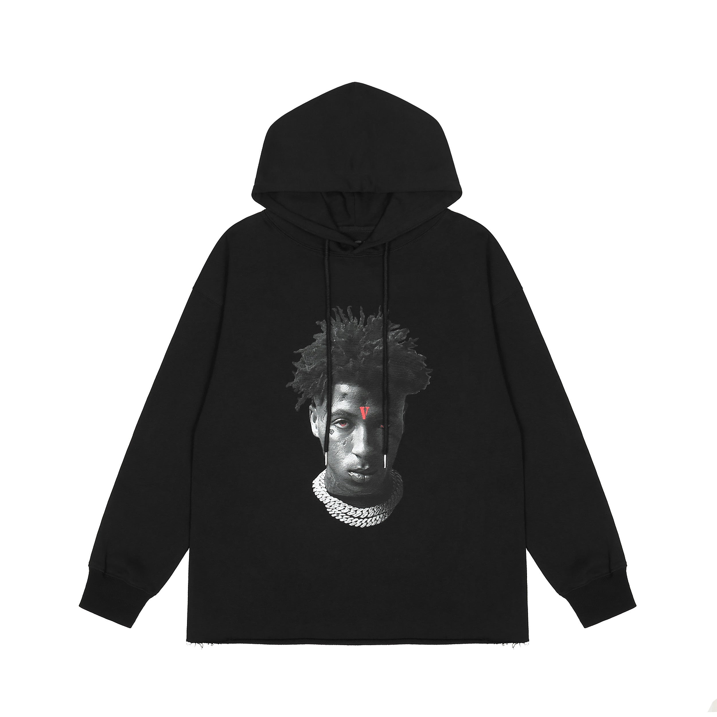 Hoodie Vlone Face Negro 1