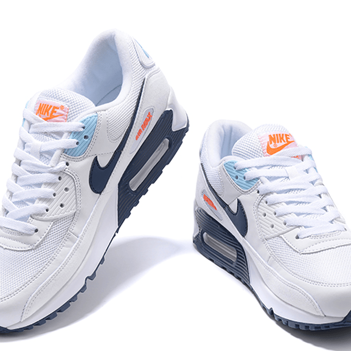 Air Max 90 Sail Navy Blue Crimson 2