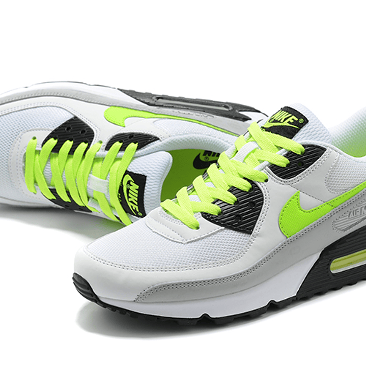 Air Max 90 Leather White Volt 3