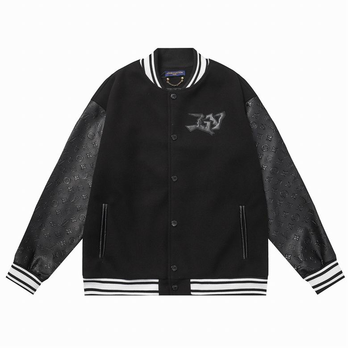 Varsity Jacket louis vuitton negra Face 1