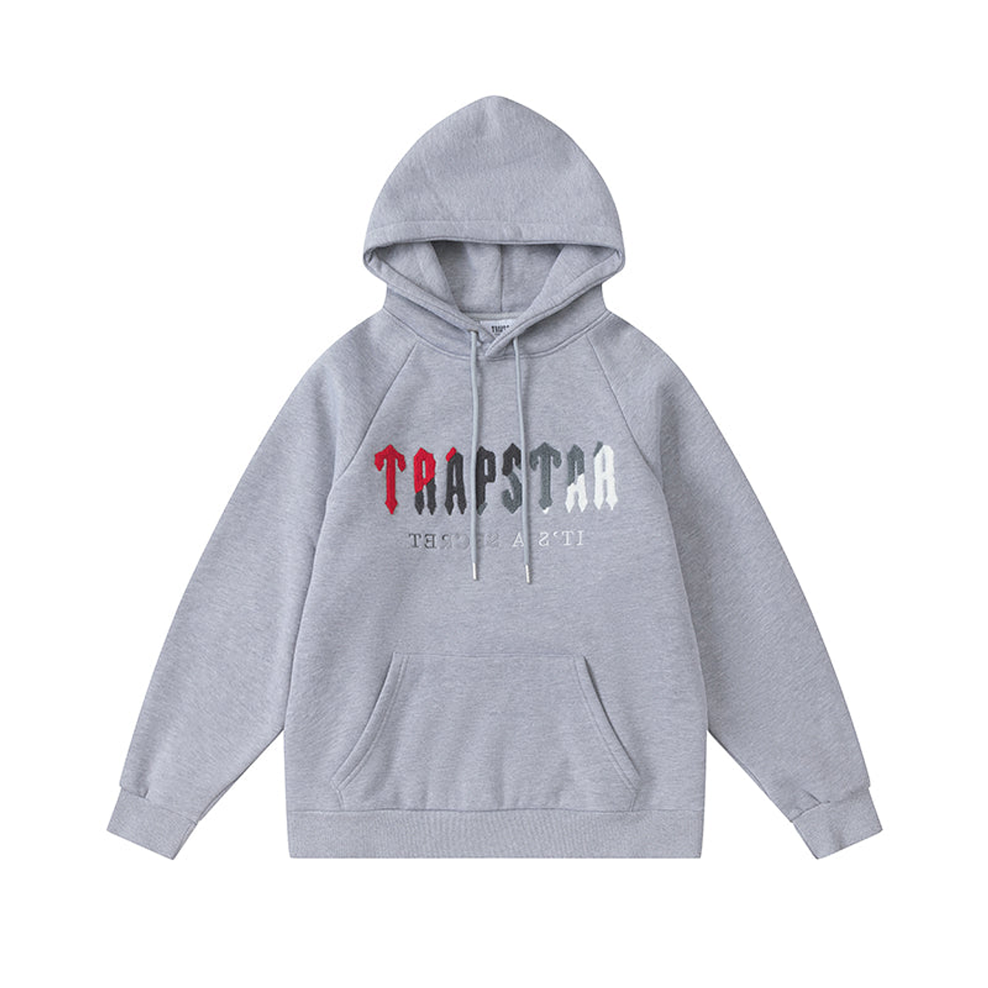 Conjunto Trapstar Gris Logo Rojo/Gris/Blanco 2