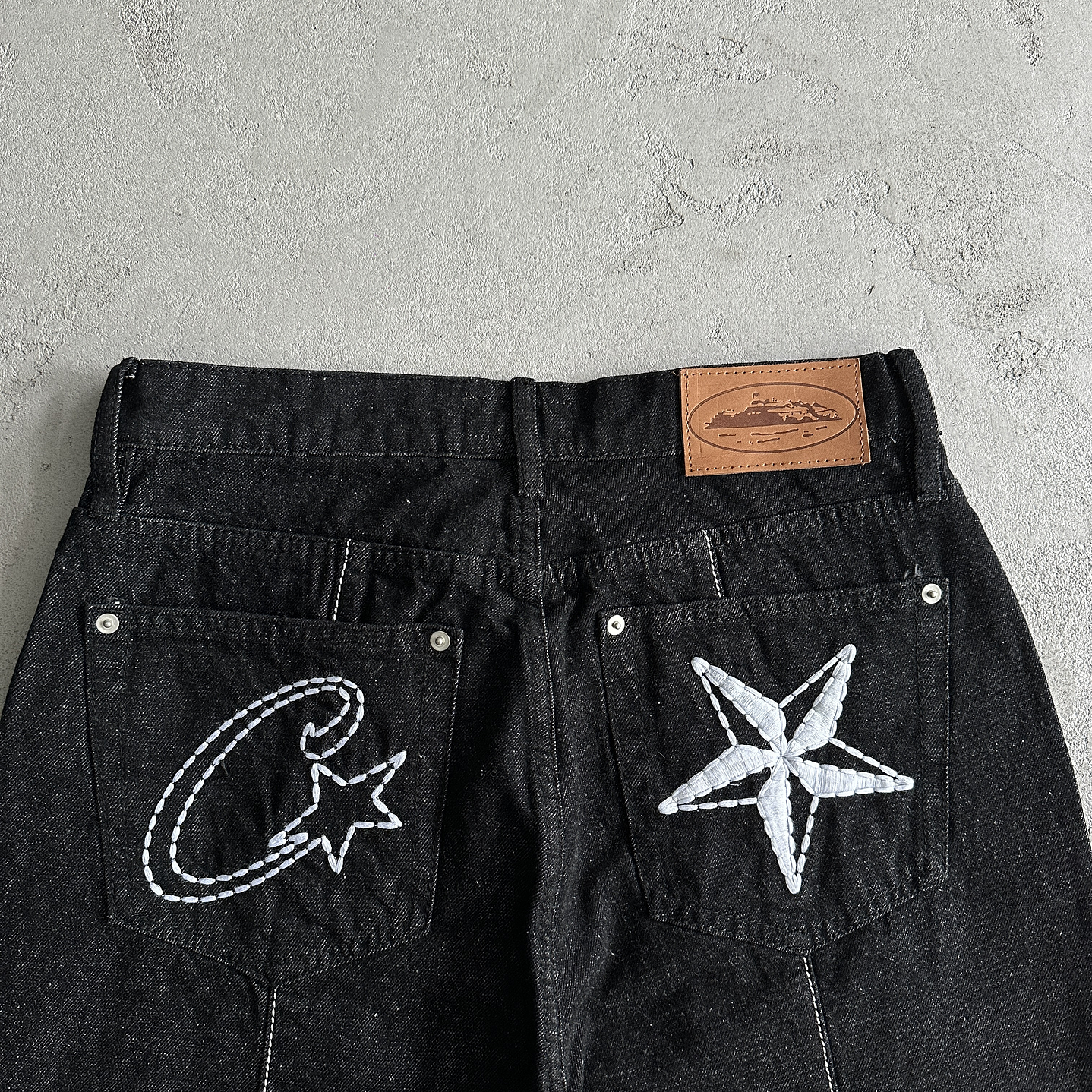 Short denim black Corteiz Star 5