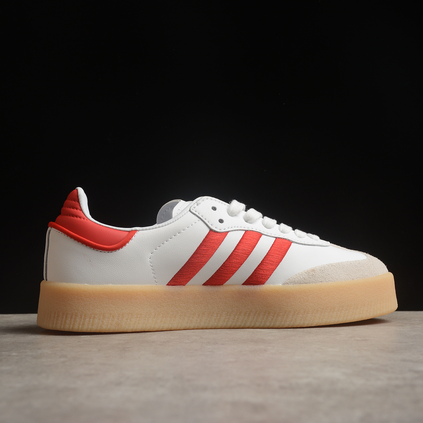 Adidas Samba Cloud White Red Gum 2