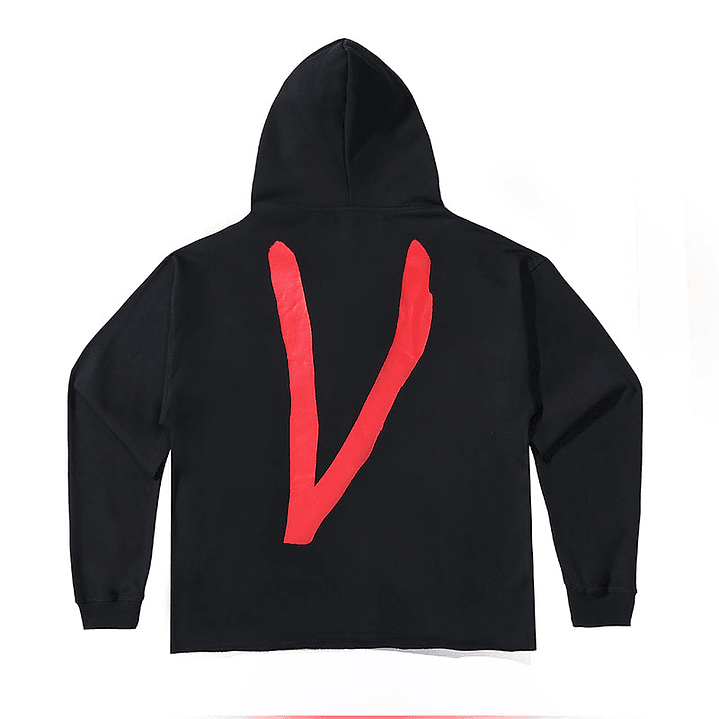 Hoodie Vlone Love Negro/Rojo 2