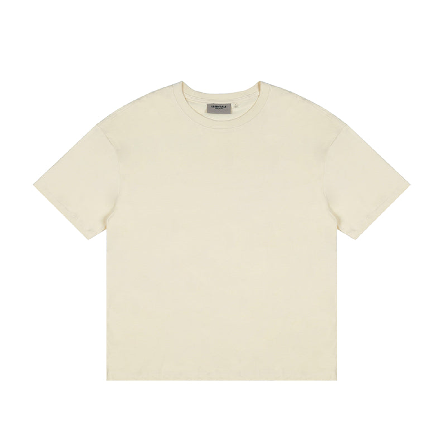 Polera Essentials Crema 3D 1