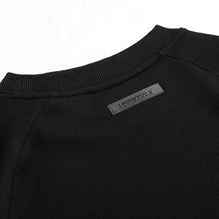 Crewneck Essentials negro Logo Espalda 4