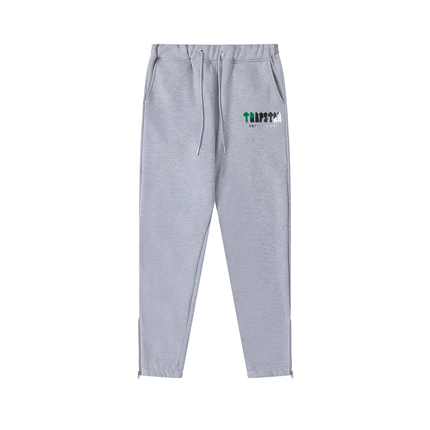 Buzo Trapstar Gris Logo Verde/Gris/Blanco 1