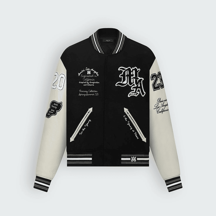 Varsity Jacket Amiri Imagination negra 1