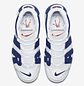 Nike More Uptempo White Deep Royal Blue - Miniatura 4