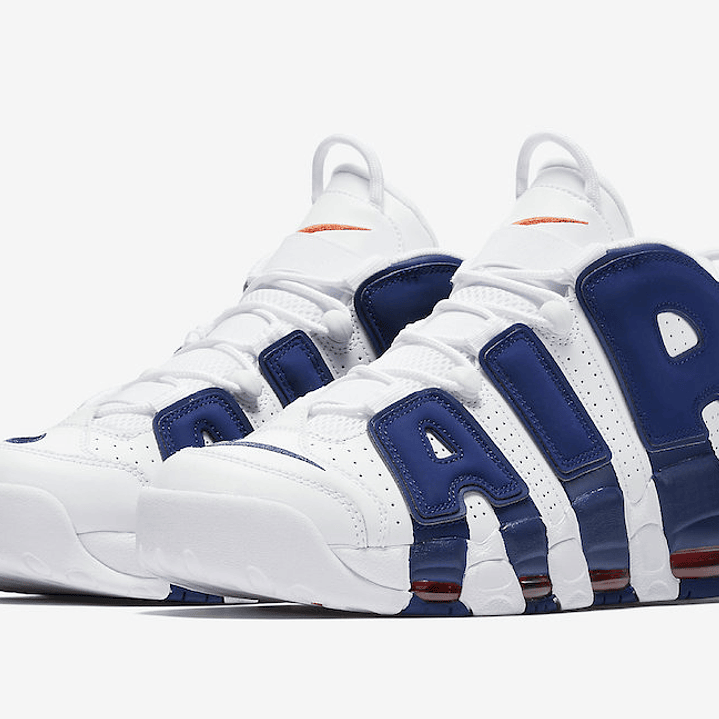 Nike More Uptempo White Deep Royal Blue 5