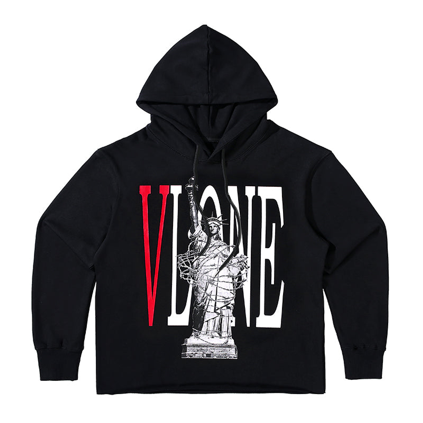 Hoodie Vlone x Liberty Negro/Rojo 1