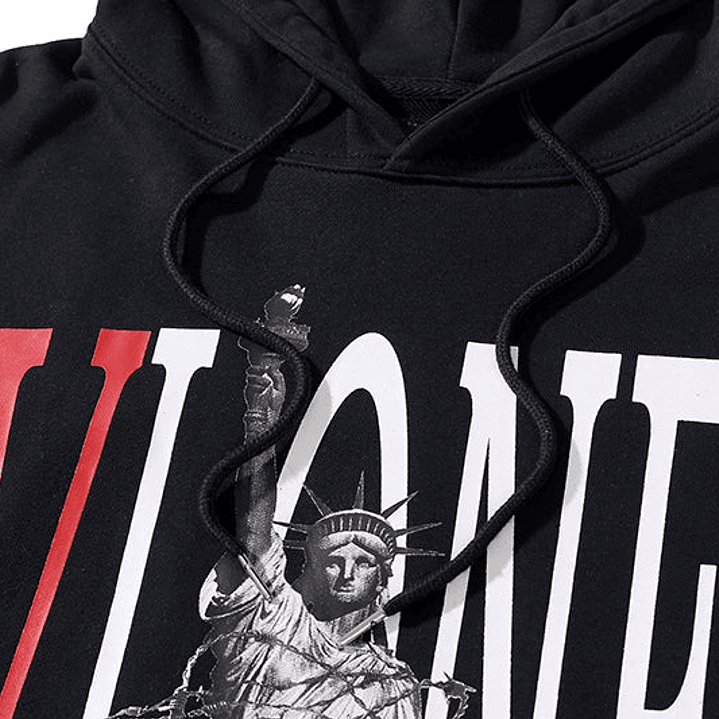 Hoodie Vlone x Liberty Negro/Rojo 3