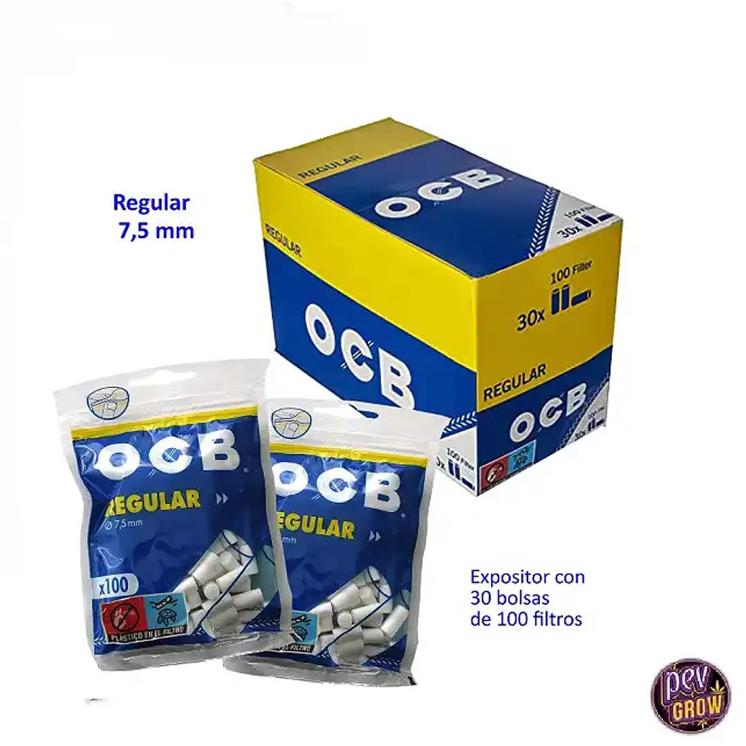 Filtros OCB regular 100 unidades  1