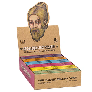 Papelillos Sin Blanquear  1 1/4 - Lion Rolling Circus 