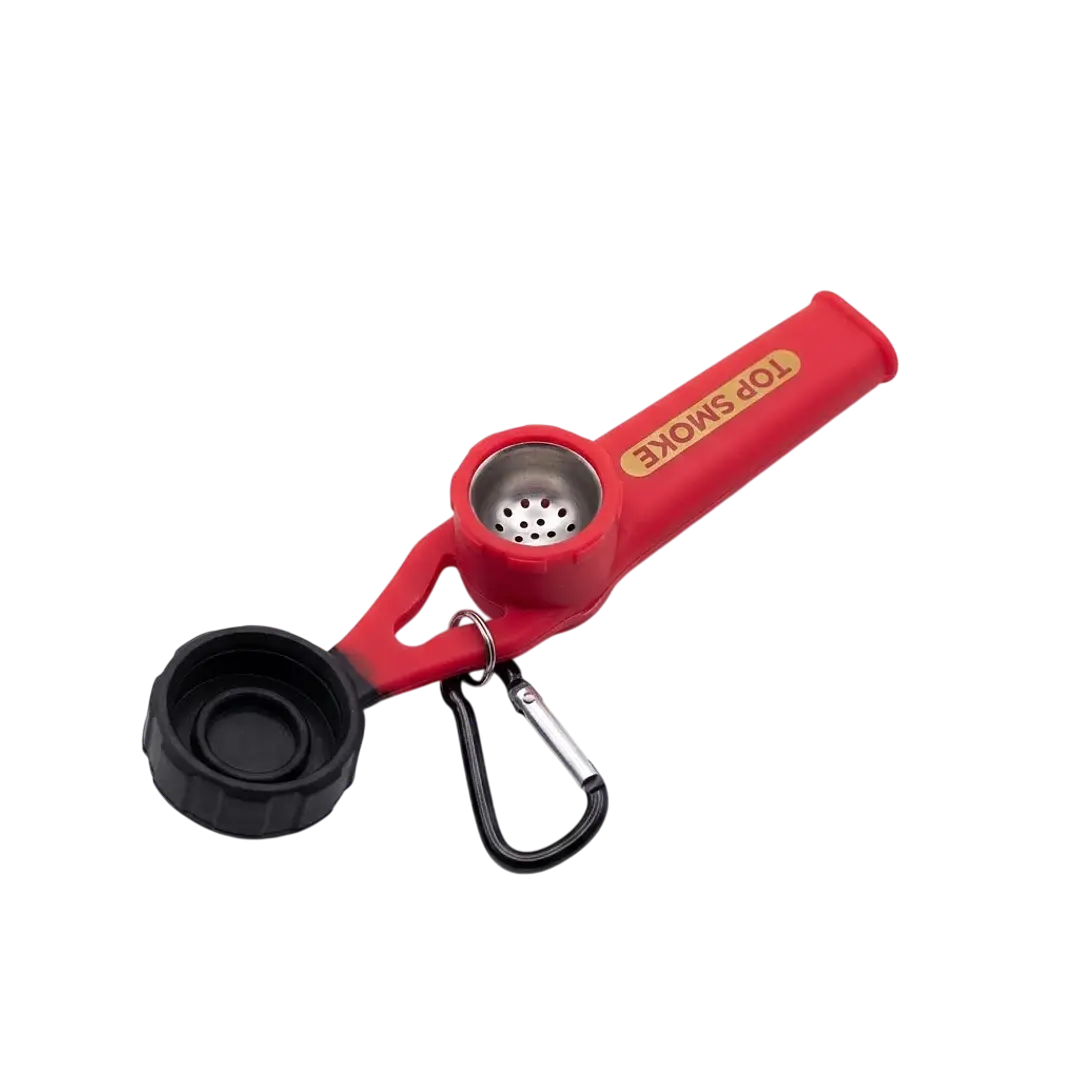 Pipa Silicona Pocket con Gancho - Top Smoke  1