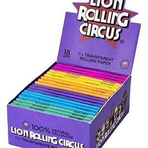 Papelillos Celulosa 1 1/4 Lion Rolling Circus 