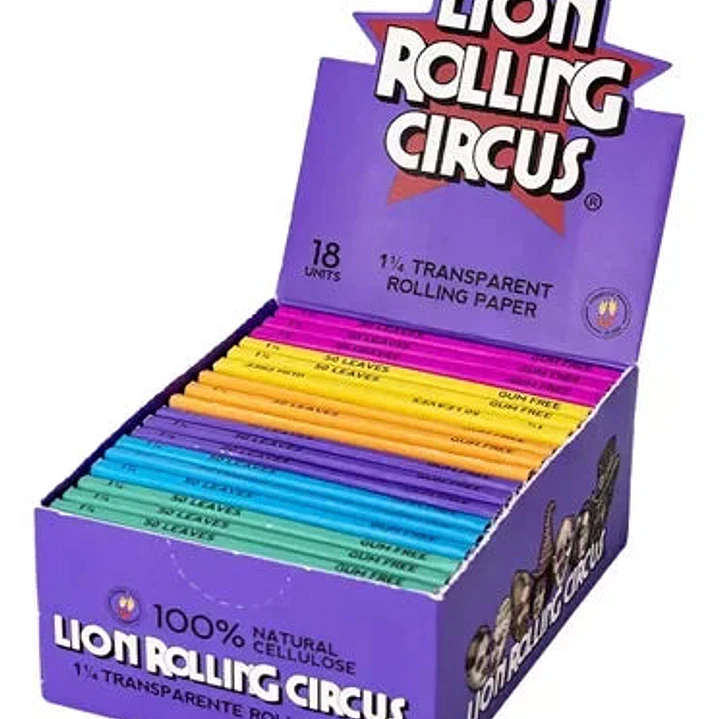 Papelillos Celulosa 1 1/4 Lion Rolling Circus  1