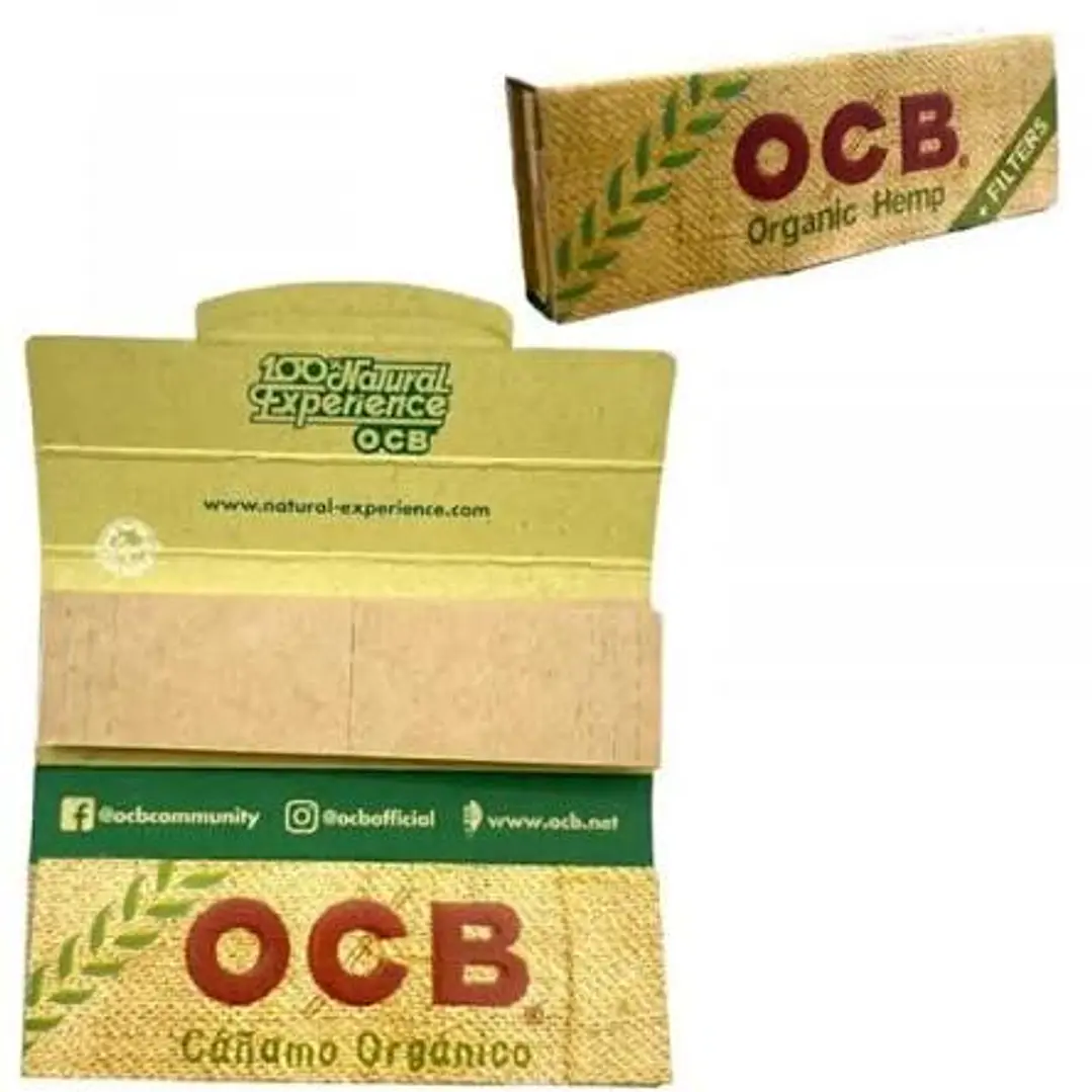 Papelillos OCB Cañamo Organico + Tips 1 1/4 1