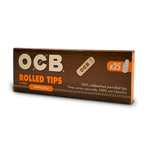 Filtros OCB Pre Rolados 25u Virgin Rolled Tips