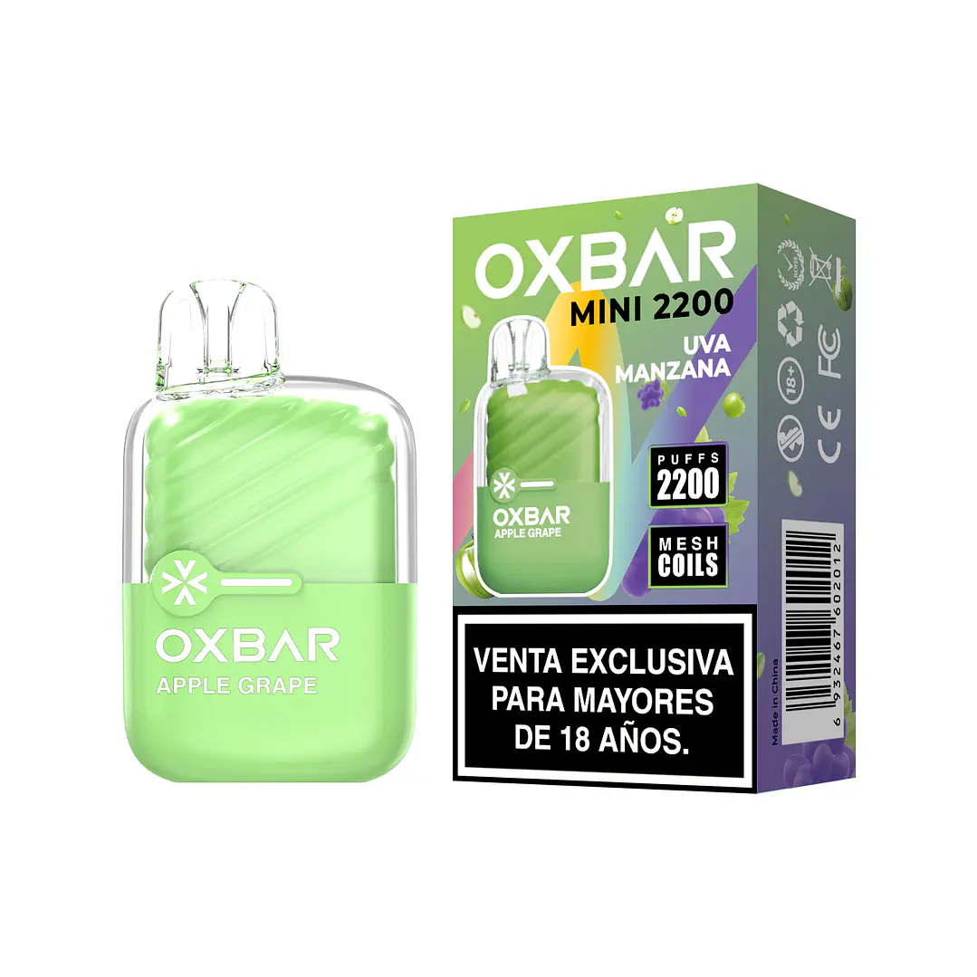 Vaporizador Mini 2200 - Oxbar - Uva Manzana  1