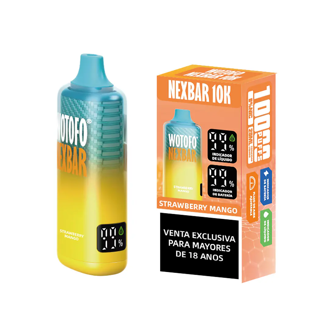Vaporizador Nexbar 10k - Wotofo - Strawberry Mango 1