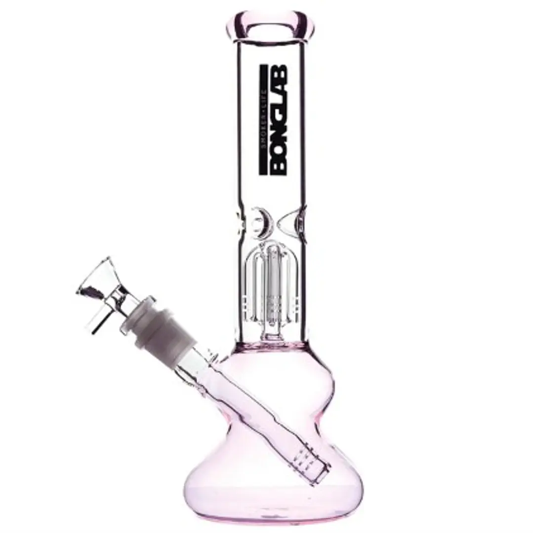 Bong 4 Perc Fat Candy BONGLAB 25cm - Rosado  1