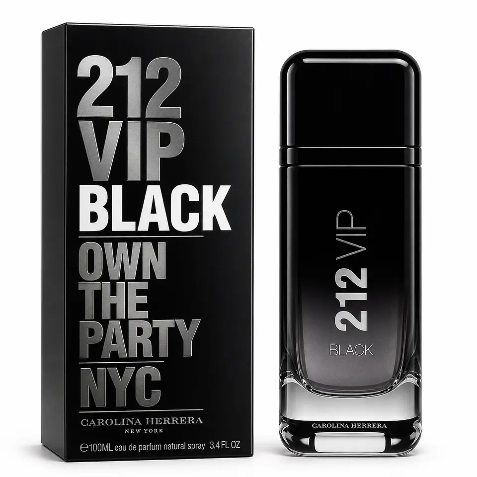 Carolina herrera 212 VIP BLACK NYC EDP FOR MEN 100 ml 1