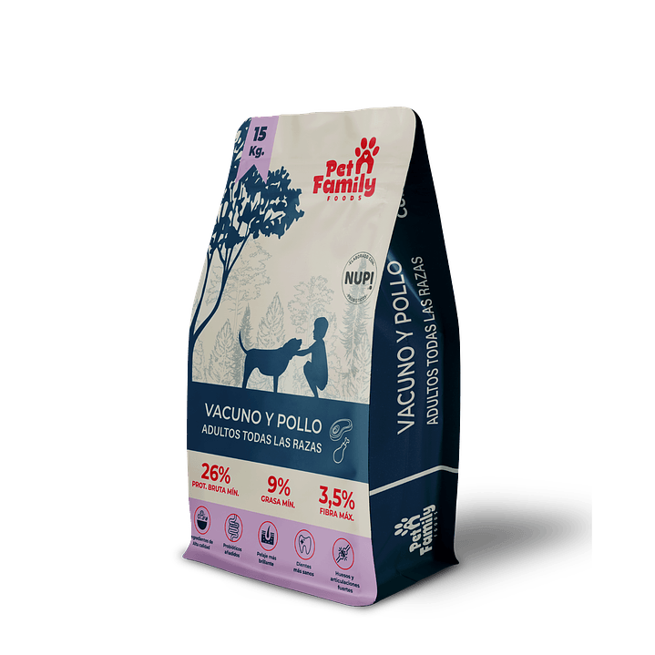 PetFamily Foods Vacuno y Pollo 5 kilos 5