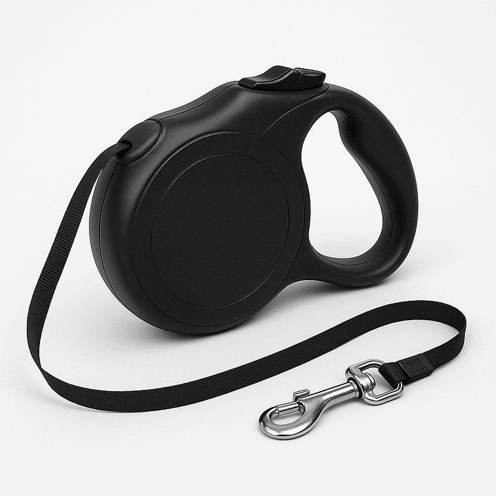 CORREA RETRATIL FERPLAST 4 MT NEGRA 1