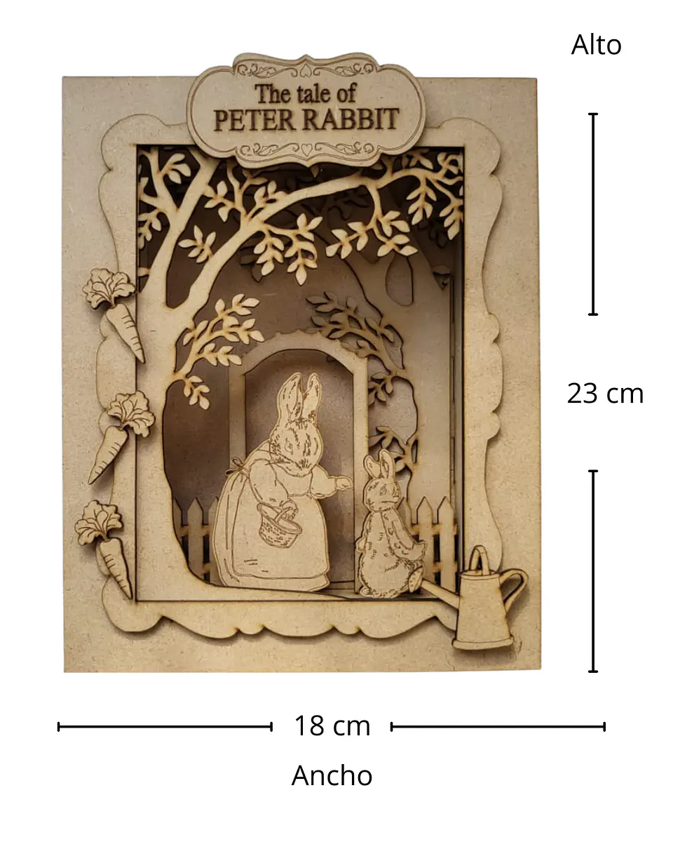 Caja Mágica Peter Rabbit para Decorar y Personalizar 2