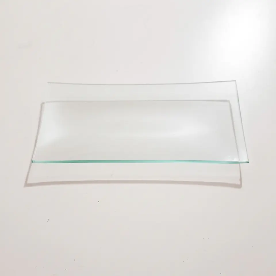 Plato de Vidrio Liso Rectangular – 10 x 20 cm 1