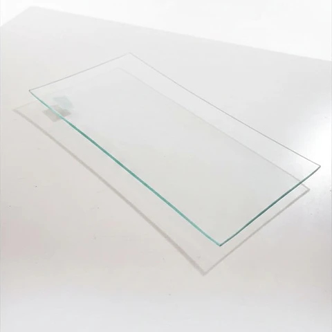 Plato de Vidrio Liso Rectangular – 17 x 34 cm