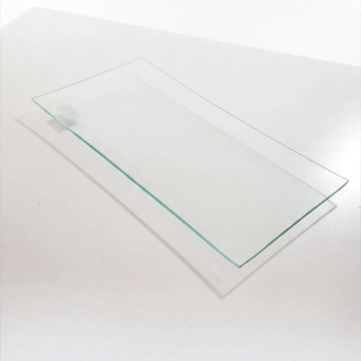 Plato de Vidrio Liso Rectangular – 17 x 34 cm 1