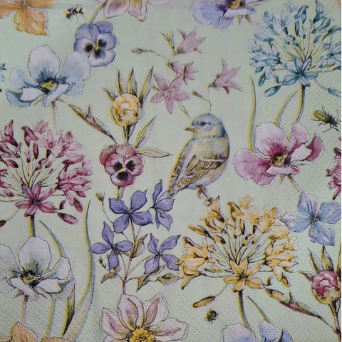 Servilleta Pájaro en el Bosque - A116