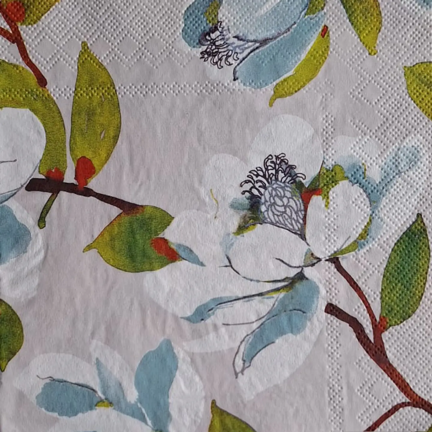 Servilleta Flores Celestes - A122 1