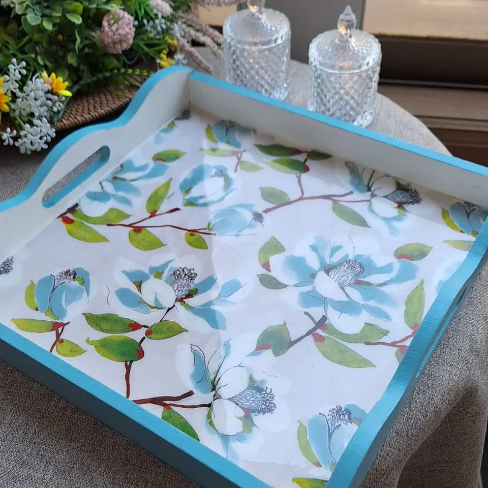 Servilleta Flores Celestes - A122 2
