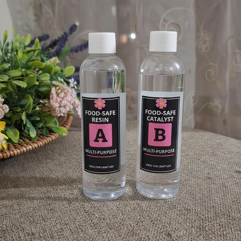 RESINA CRISTAL PREMIUM 1:1 ✨240ML (APTA PARA ALIMENTOS)