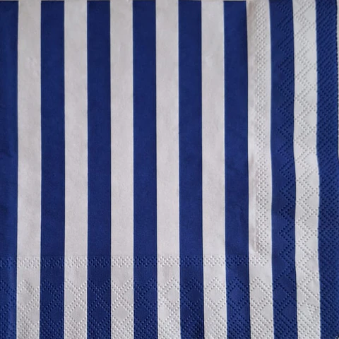 Servilleta Rayas Azules - B216