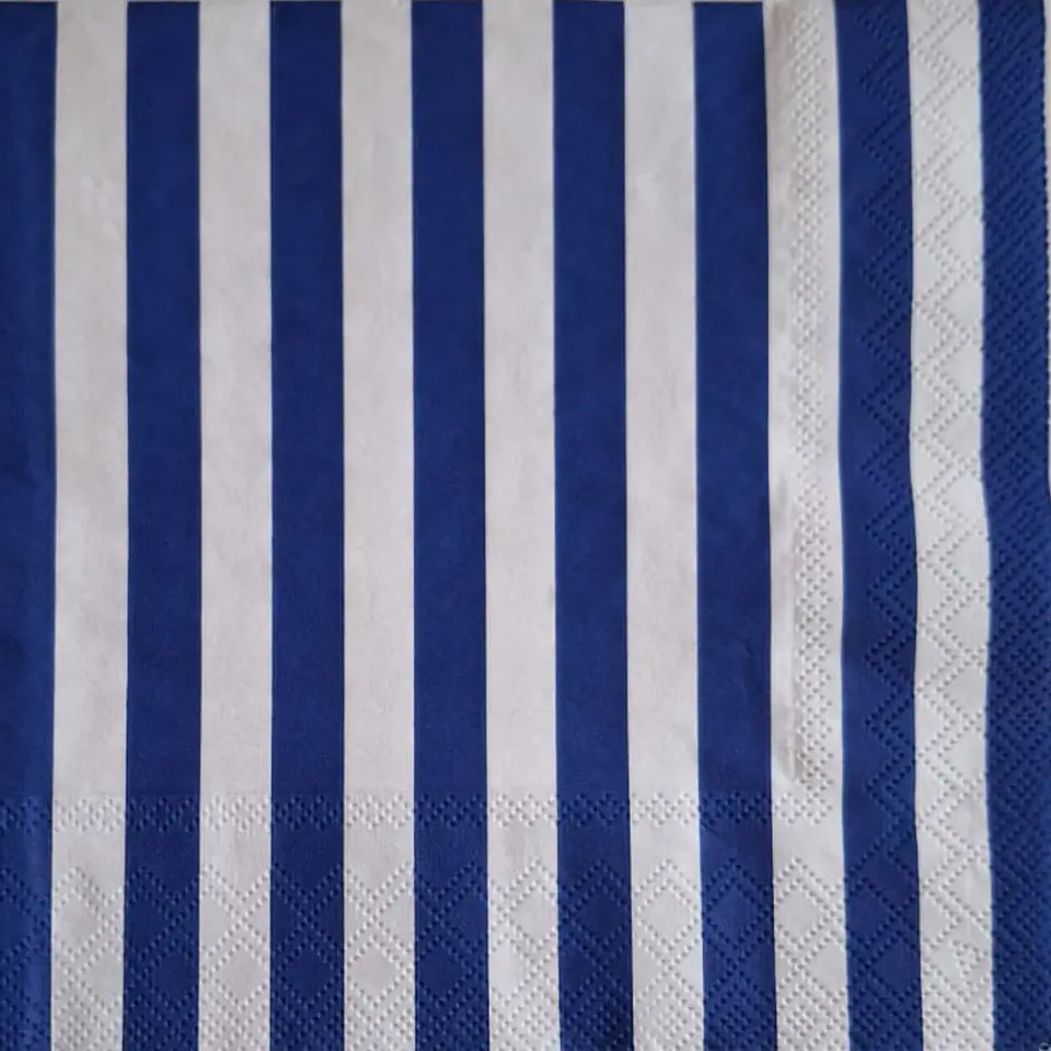 Servilleta Rayas Azules - B216 1