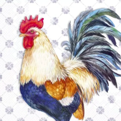 Servilleta Gallo Azul - C302