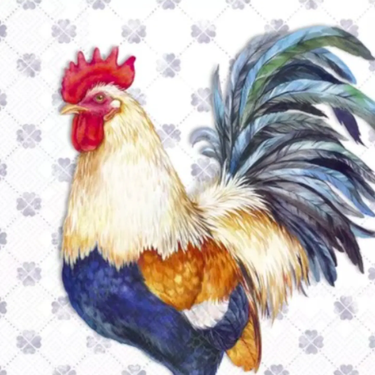 Servilleta Gallo Azul - C302 1