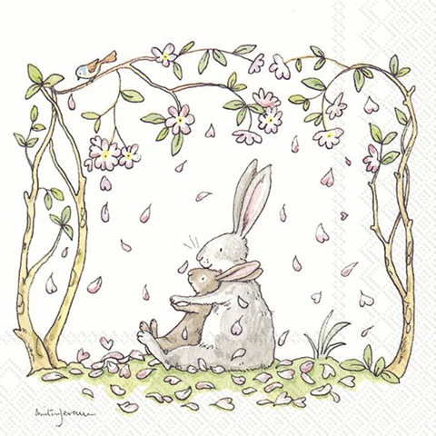 Servilleta Flores y Conejitos - C306
