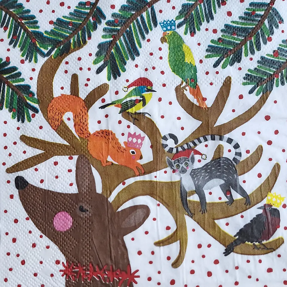 Servilleta Rudolf con Amigos - D413 1